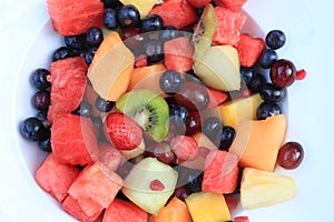 Fresh juicy fruit salad