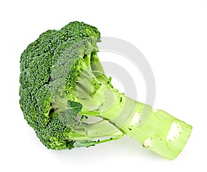 Fresh Juicy Green Broccoli Isolated