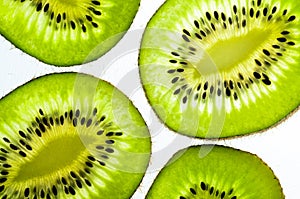 Fresh juicy kiwi fruit slice