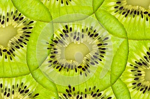 Fresh juicy kiwi fruit texture