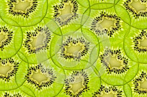 Fresh juicy kiwi fruit texture