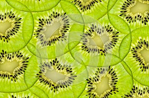 Fresh juicy kiwi fruit texture