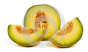 Fresh Juicy Melons: Galia, Cantaloupe