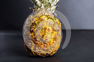 Fresh juicy pineapple on the table