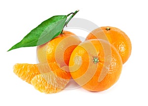 Fresh juicy tangerine