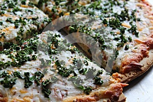 Fresh Kale on Pizza