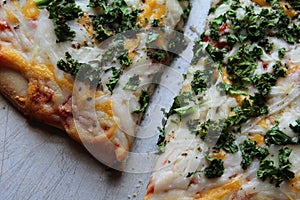 Fresh Kale on Pizza