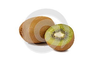 Fresh kiwi fruit isolated on white background