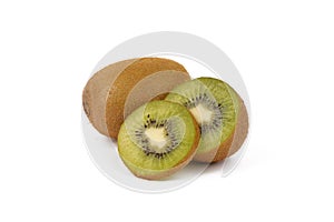 fresh kiwi fruit isolated on white background