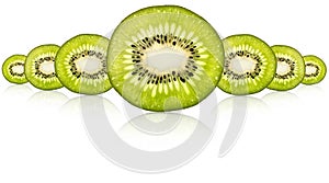 Fresh kiwi slice