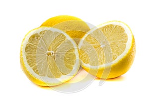 Fresh Lemon isolated white background