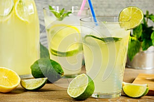 Fresh lemonade drink