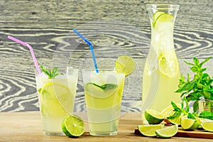 Fresh lemonade drink