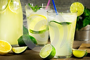 Fresh lemonade drink