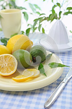 Fresh lemons being used to make lemonade