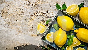 Fresh lemons