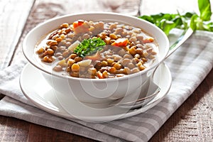 Fresh lentil stew