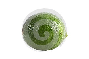 Fresh lime isolated on white