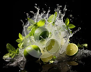 Fresh Lime and Mint Splash