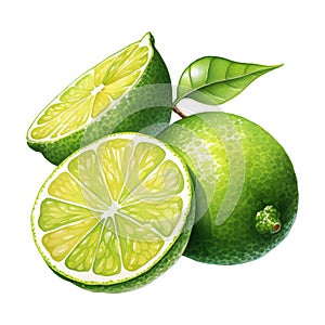 A Fresh Lime Wedge Garnish