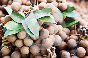 Fresh longan fruits