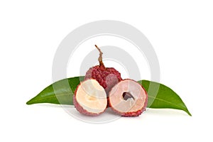 Fresh Lychee isolate on white background