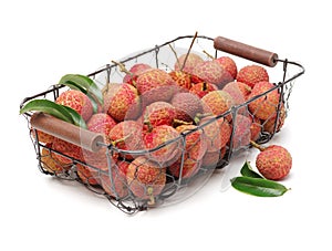 Fresh lychee Litchi chinensis photo