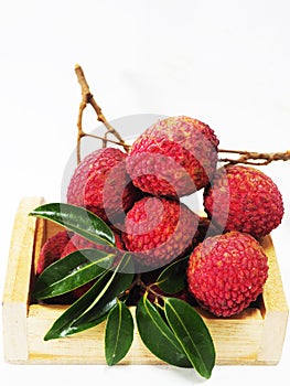 Fresh Lychy fruit and sweet tast redcover fruit photo