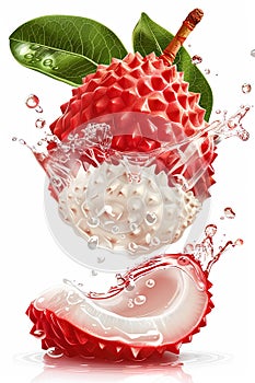 Fresh Lychee Fruit Splash