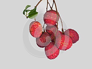 Fresh Lychy fruit and sweet tast redcover fruit photo