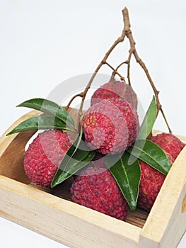 Fresh Lychy fruit and sweet tast redcover fruit photo