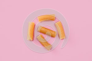 Fresh macaroni pasta isolated