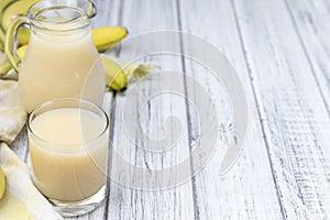 Fresh made Banana Juice