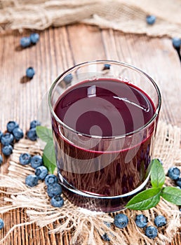 Fresh made Blueberry Juice