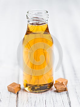 Fresh made Caramel Sirup