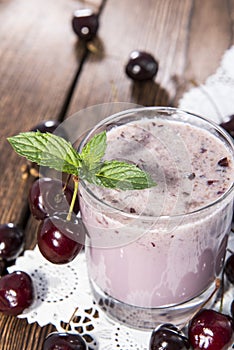 Fresh made Cherry Smoothie