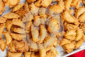 fresh made Guangdong-style crispy pastry dumplings for Chinese New Year