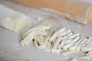 Fresh made pasta