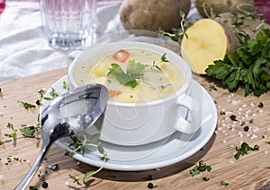 Fresh made Potatoe Soup