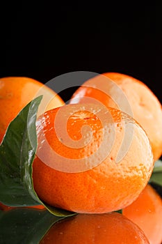 Fresh mandarin fruits