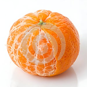 Mandarin orange isolated on white background photo