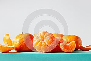 Fresh mandarine oranges