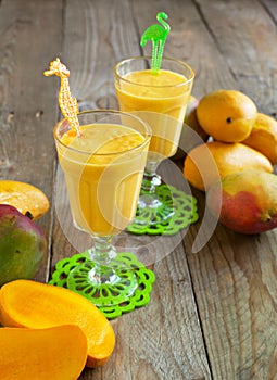 Fresh mango cocktail