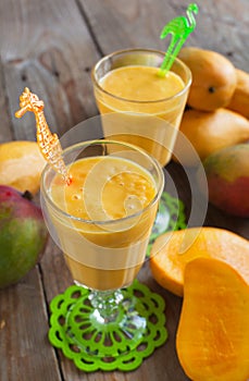 Fresh mango cocktail
