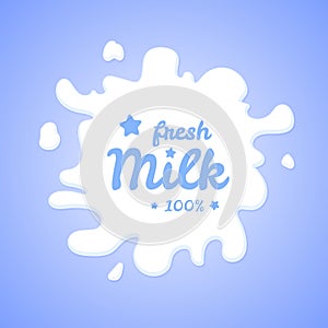 Fresh milk illustration.