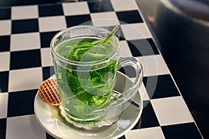 Fresh mint tea