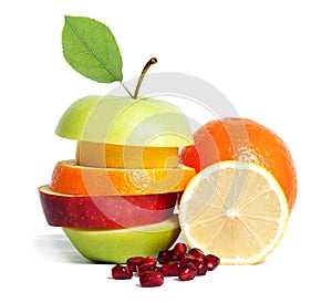 Fresh mixed fruit diet