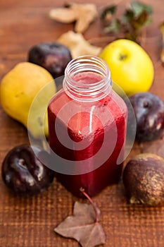 Fresh mixed fruit juice