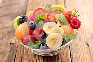 Fresh mixed fruit salad
