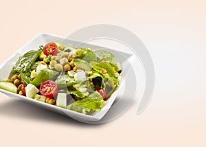 Fresh mixed vegetables and peanuts. Salad concept